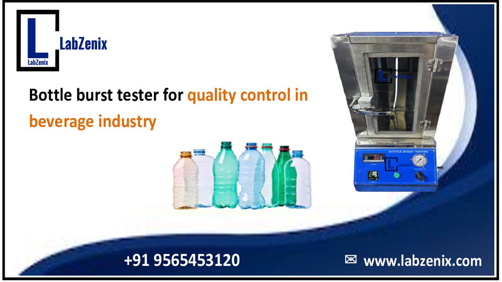 Bottle burst tester for quality control in beverage industry