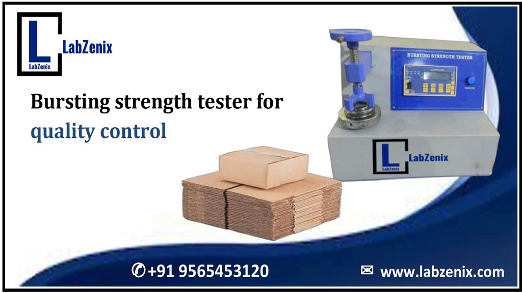 Bursting strength tester for quality control