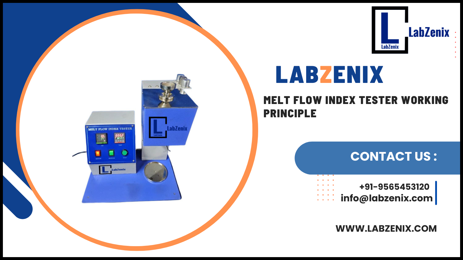 Melt flow index tester working principle