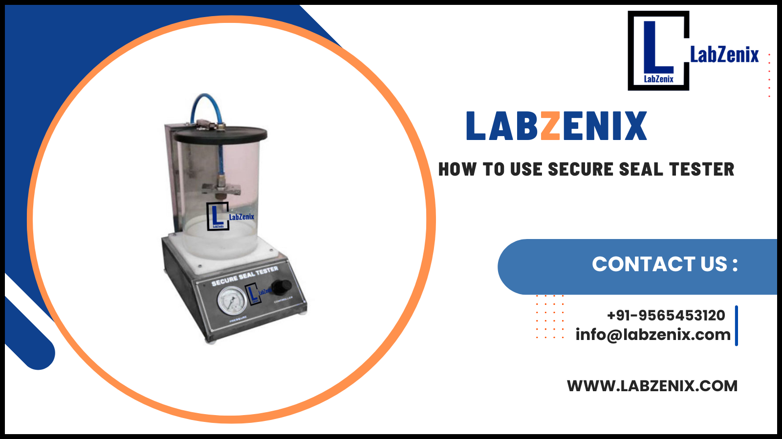 How to use secure seal tester