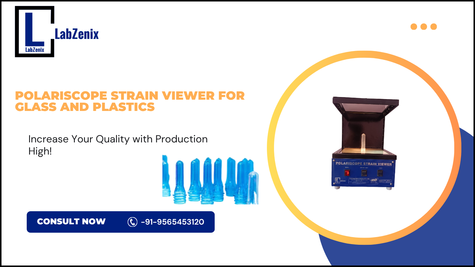 Polariscope Strain Viewer for Glass and Plastics