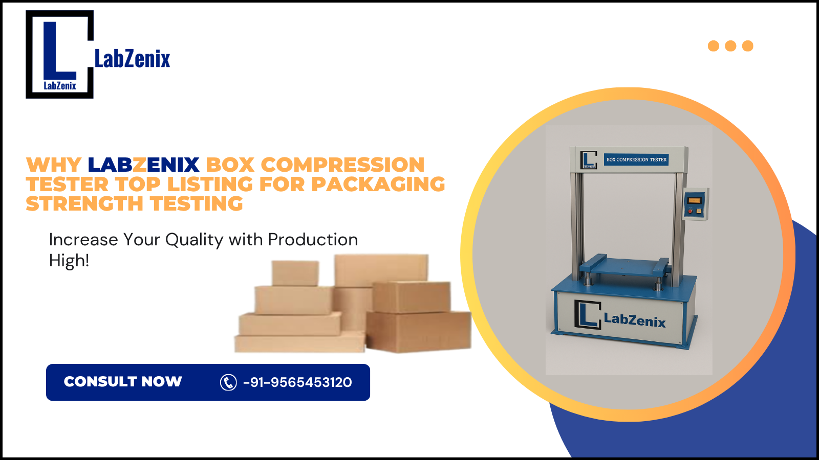 Why LabZenix Box Compression Tester Top Listing for Packaging Strength Testing