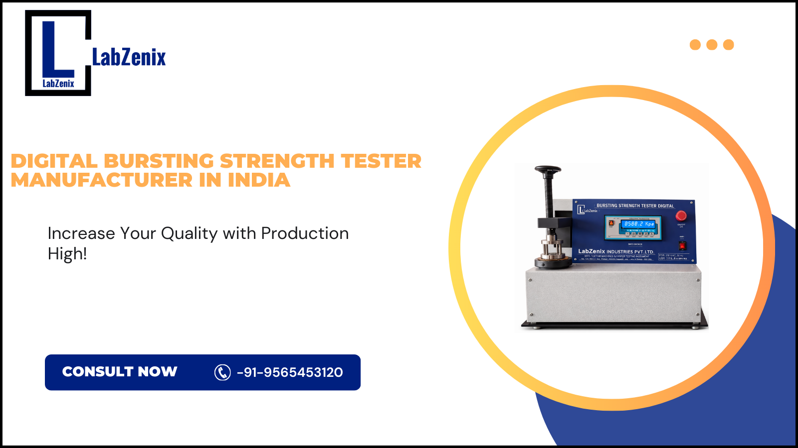 Digital Bursting Strength Tester Manufacturer in India